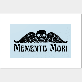 Grave Art - Winged Skull "Memento Mori" Posters and Art